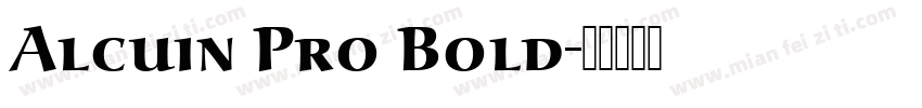 Alcuin Pro Bold字体转换